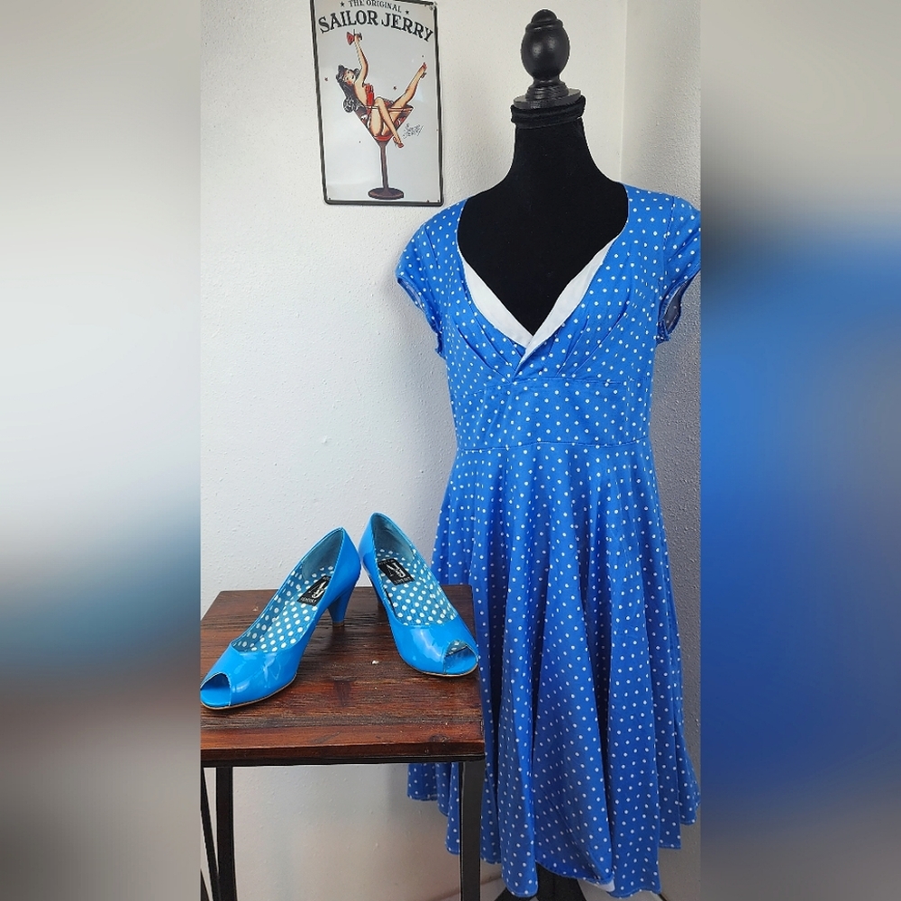 š„³SALE!š„³AJ Valenci blue heels - Picture 15 of 16